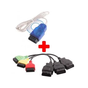   FIAT DIAGNOSZTIKA FIATECUSCAN SZETT INTERFÉSZ + KÁBEL ADAPTEREK ABS LÉGZSÁK MOTOR 2005 előtti autókhoz